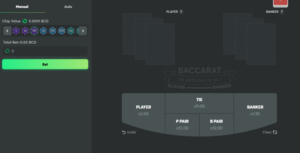 baccarat game